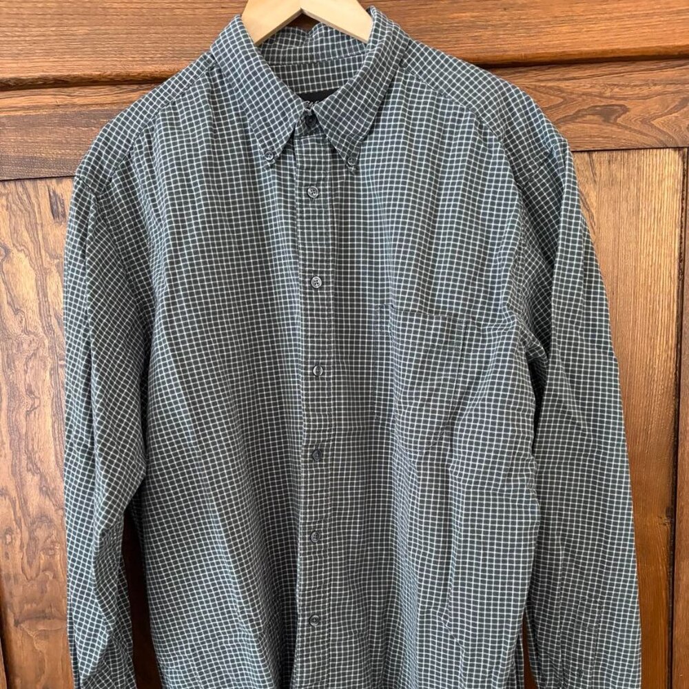 Green Plaid Soft Button Down Shirt